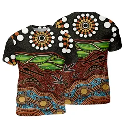 Aboriginal Dot Painting Men's T-Shirt Hunter’s Journey