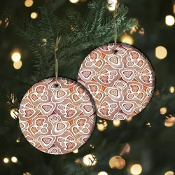 Aboriginal Rarrk Ornament Meeting Place White Ceramic Ornament