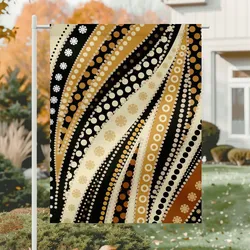 Aboriginal Dot Painting Garden Flag Path Of Ancestors Sand