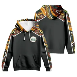 Aboriginal Dot Painting Custom Logo Hoodie Waterhole Green Zip Up Hoodie