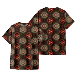 Aboriginal Dot Painting T-Shirt Sacred Connections Red
