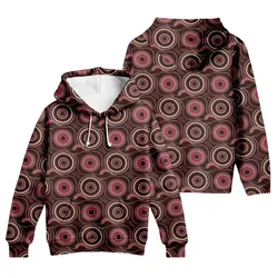 Aboriginal Dot Painting Hoodie Waterhole Pattern Neon Pink Urban Zip Up Hoodie