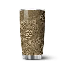 Aboriginal Rarrk Tumbler Pathways Beige