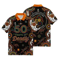 Aboriginal Dot Painting Polo Shirt NAIDOC Country Celebration