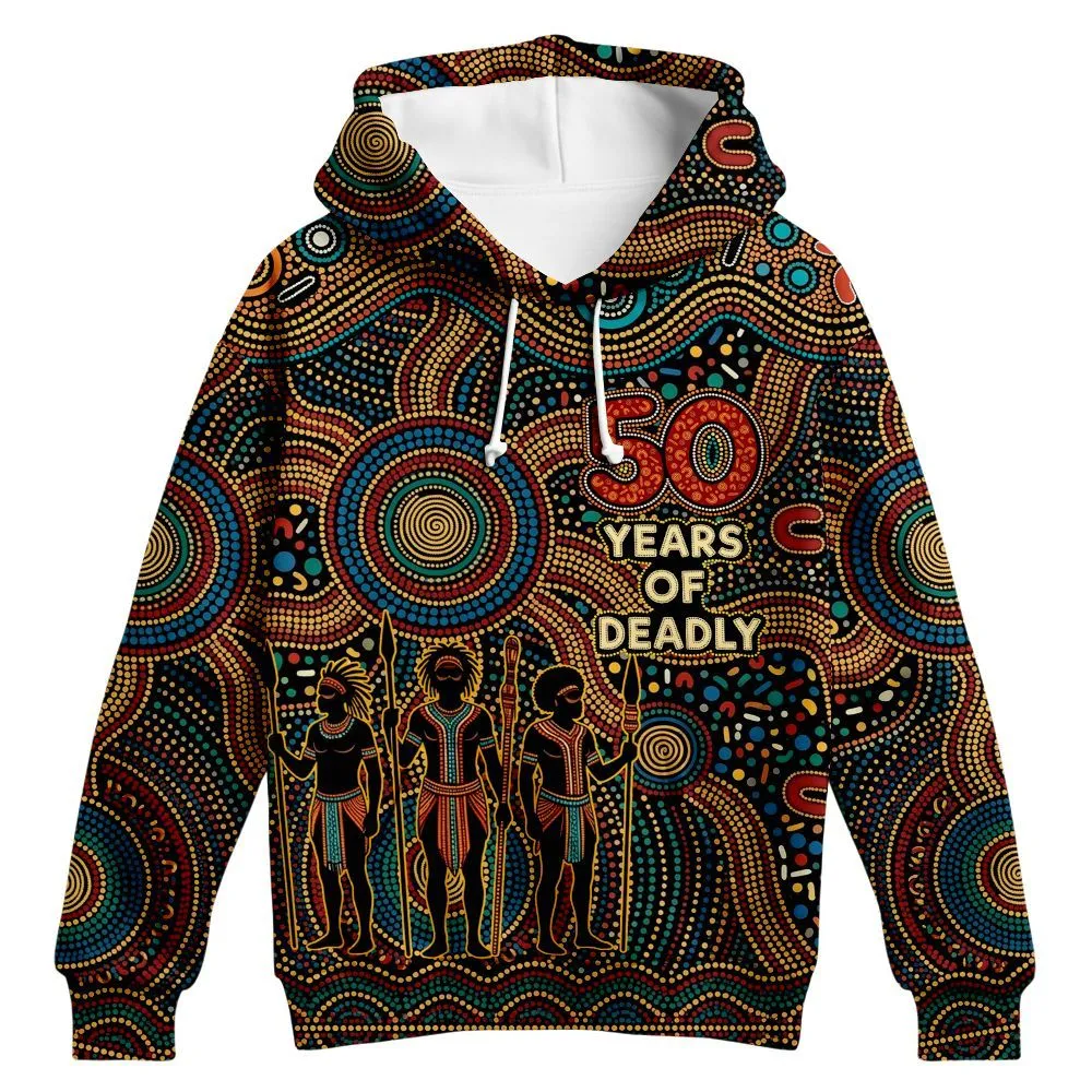 Aboriginal Dot Painting Hoodie NAIDOC 2026 Spirit Of Country Elder Zip Up Hoodie