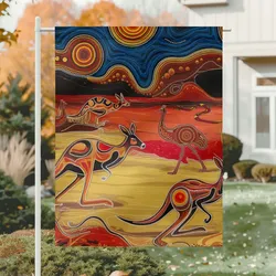 Aboriginal Urban Garden Flag Animal