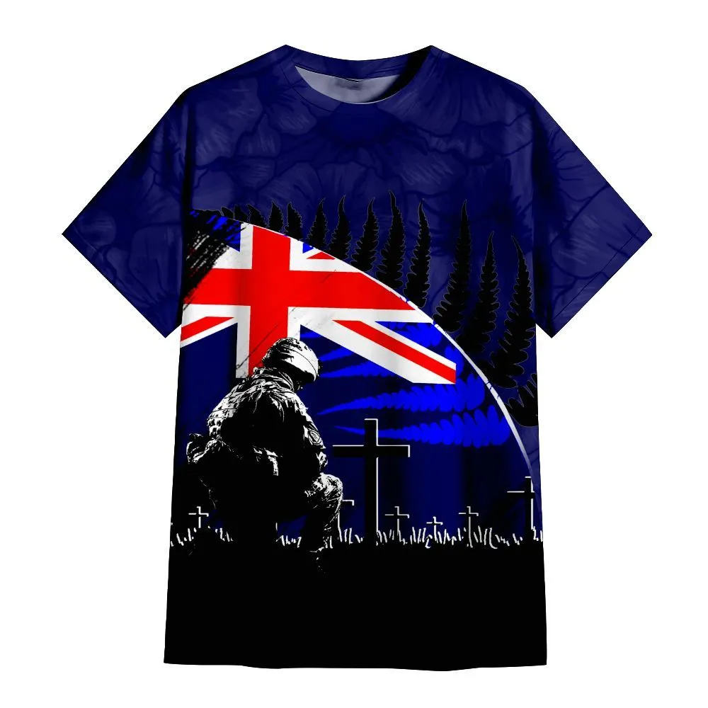 Lest We Forget T-Shirt Soldier Memorial Silhouette