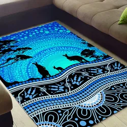 Aboriginal Urban Carpet Rug Songlines Of The Sky Blue