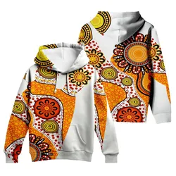 Aboriginal Dot Painting Hoodie Hand Prints Zip Up Hoodie