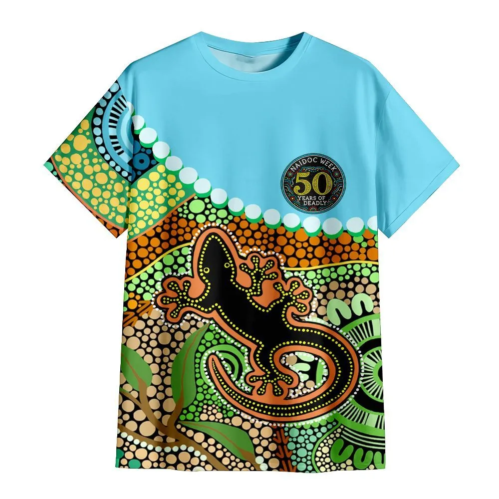 Aboriginal Dot Painting T-Shirt Goanna NAIDOC 2026