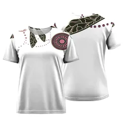 Aboriginal Dot Painting Women T-Shirt Dragonfly Mauve