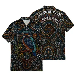 Aboriginal Dot Painting Polo Shirt Kookaburra NAIDOC Week 2026