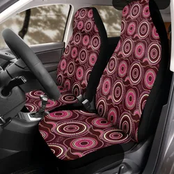 Aboriginal Dot Painting Car Seat Cover Waterhole Pattern Neon Pink Urban