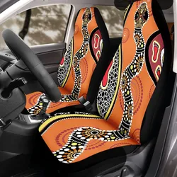 Aboriginal Dot Painting Car Seat Cover Snake