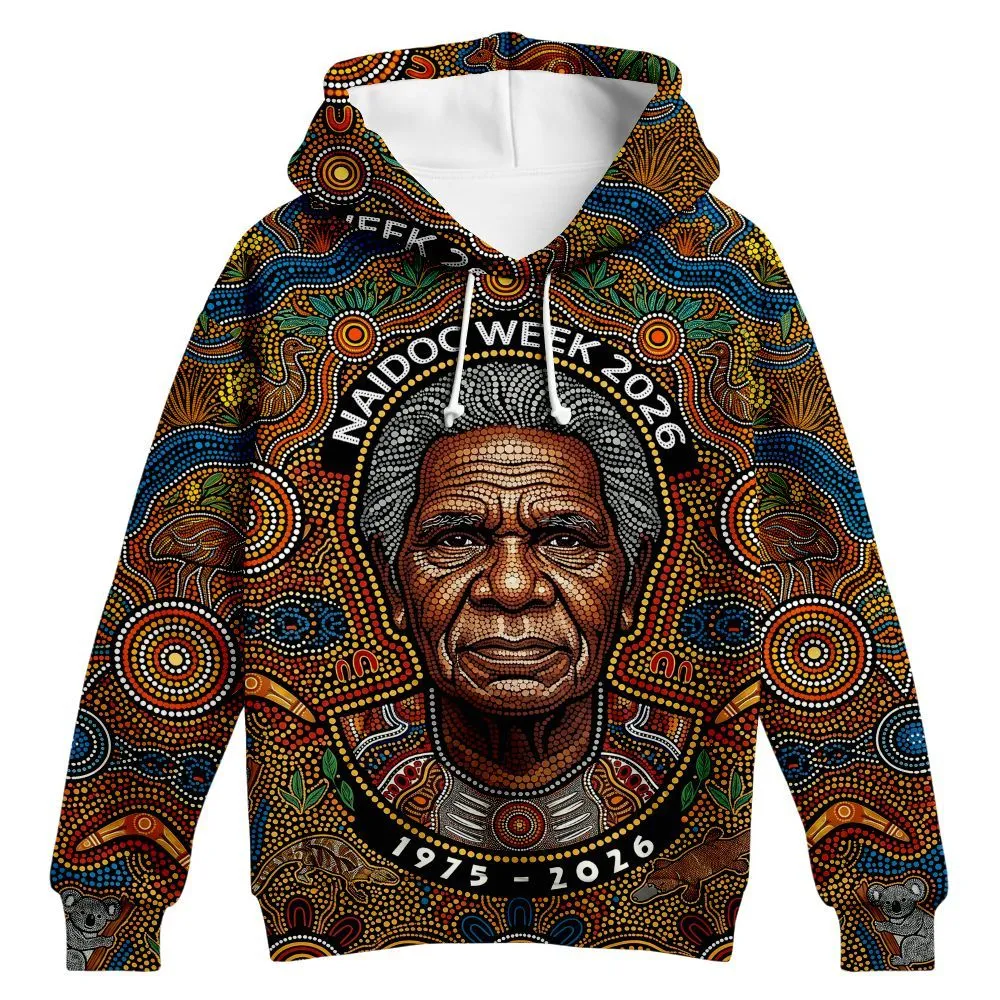 Aboriginal Dot Painting Hoodie The Story Keeper NAIDOC 2026 Zip Up Hoodie