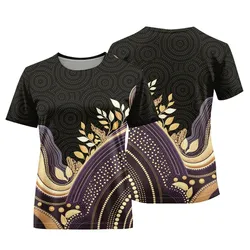 Aboriginal Dot Painting Women T-Shirt Running Waterhole Purple Urban