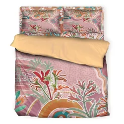 Aboriginal Dot Painting Bedding Set Kangaroo Paw