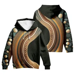 Aboriginal Dot Painting Hoodie Golden Waterways Zip Up Hoodie