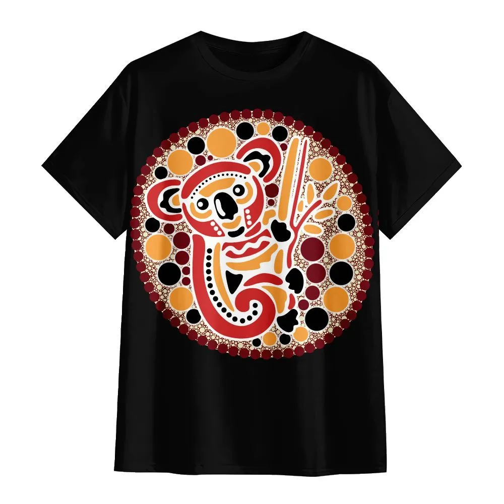 Aboriginal Dot Painting Unisex Shirt Koala Red
