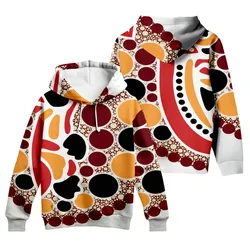 Aboriginal Dot Painting Hoodie Koala Red Zip Up Hoodie
