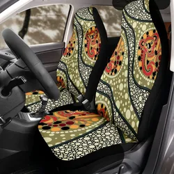 Aboriginal Dot Painting Car Seat Cover Koala Olive Green
