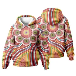 Aboriginal Urban Women Hoodie Meeting Places Color Pastel Zip Up Hoodie
