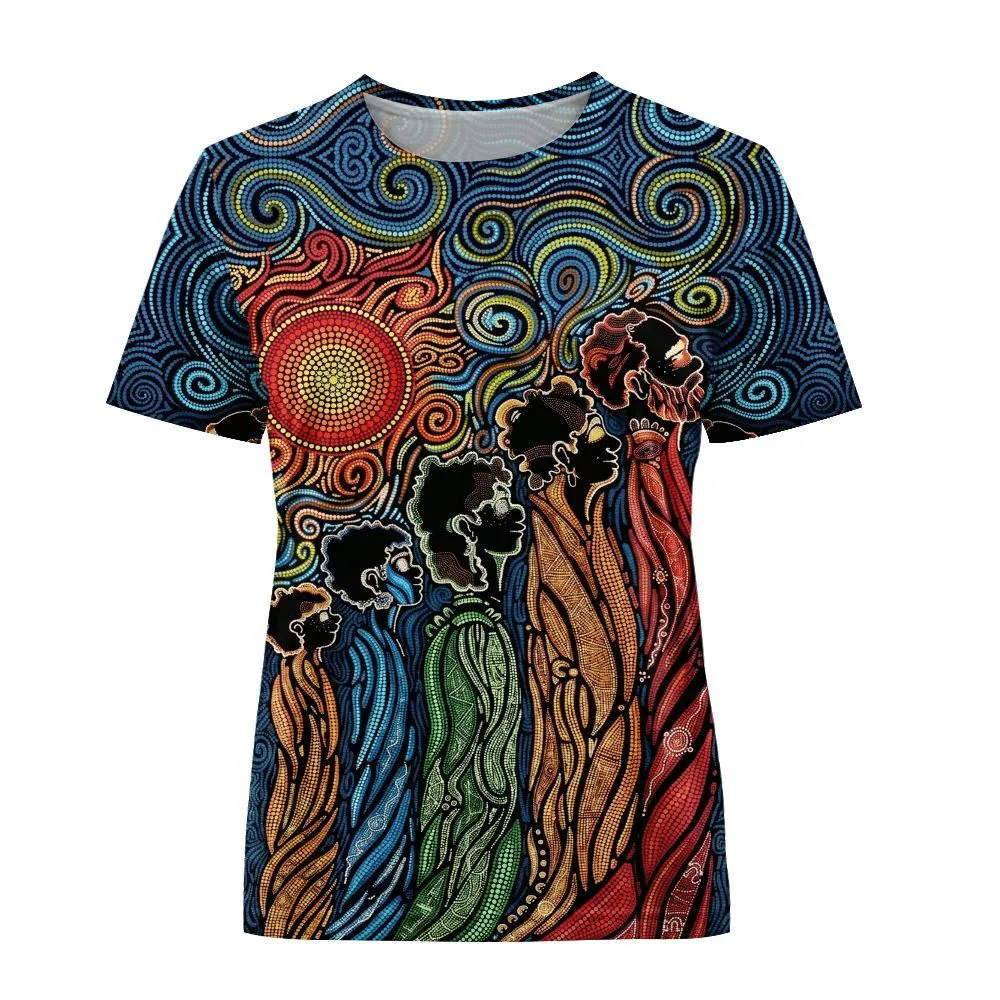 Aboriginal Dot Painting Women T-Shirt Native NAIDOC 2026
