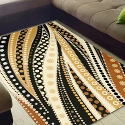 Aboriginal Dot Painting Carpet Rug Path Of Ancestors Sand
