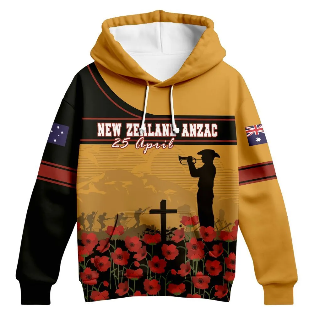 Lest We Forget Hoodie New Zealand Remembrance Zip Up Hoodie