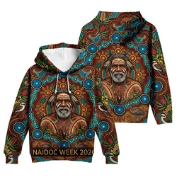 Aboriginal Dot Painting Hoodie NAIDOC 2026 Elder Spirit Zip Up Hoodie