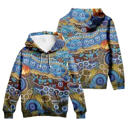 Aboriginal Urban Hoodie Gathering Place Blue Zip Up Hoodie