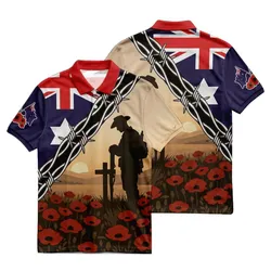 Lest We Forget Polo Shirt Barbed Wire