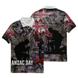 Lest We Forget Polo Shirt Always Remember Australian