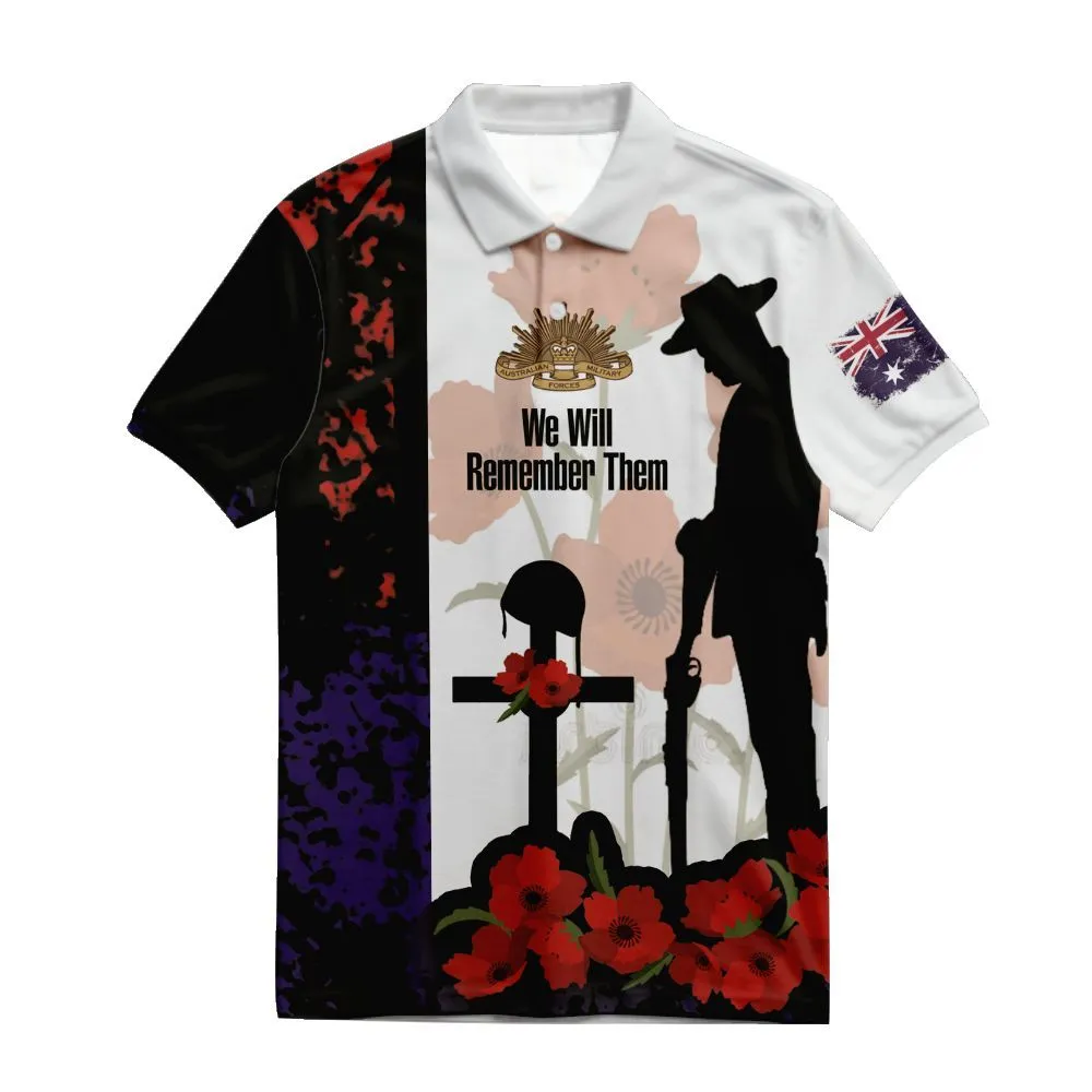 Lest We Forget Polo Shirt Lest We Will Remember Them