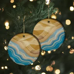 Aboriginal Urban Ornament The Sea Ceramic Ornament