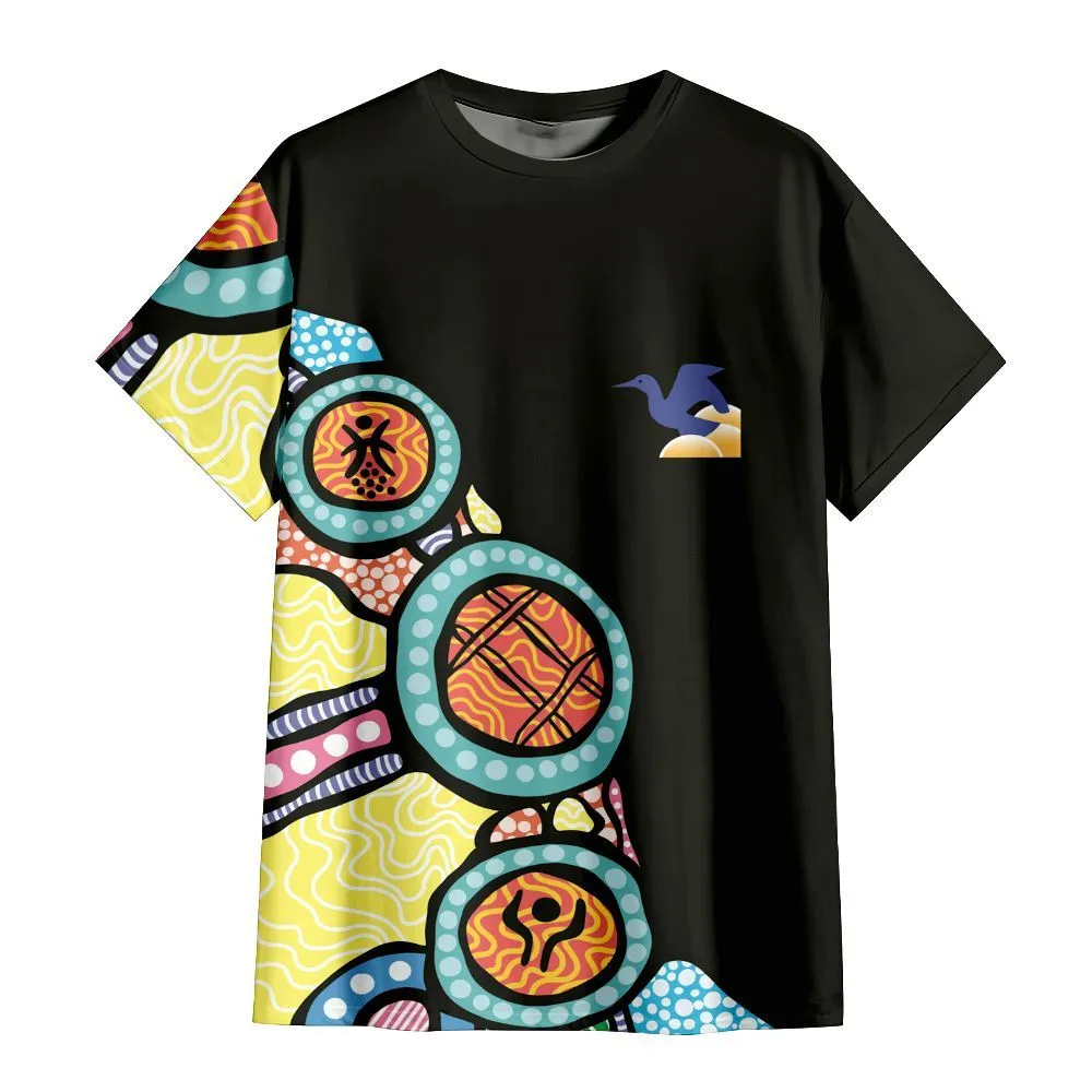 Aboriginal Dot Painting T-Shirt Mawson Lakes Inspired Pattern