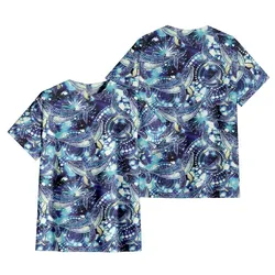 Aboriginal Dot Painting T-Shirt Whale Pattern Blue