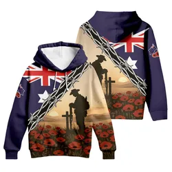 Lest We Forget Hoodie Barbed Wire Zip Up Hoodie