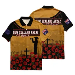 Lest We Forget Polo Shirt New Zealand Remembrance