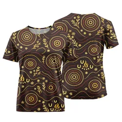 Aboriginal Dot Painting Women T-Shirt Seeds Of The Journey Pattern