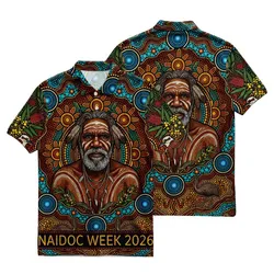 Aboriginal Dot Painting Polo Shirt NAIDOC 2026 Elder Spirit