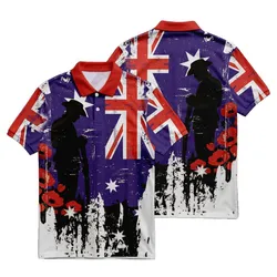 Lest We Forget Polo Shirt Flag Australia