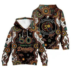 Aboriginal Dot Painting Hoodie NAIDOC Country Celebration Zip Up Hoodie