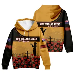 Lest We Forget Hoodie New Zealand Remembrance Zip Up Hoodie