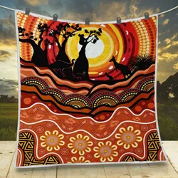 Aboriginal Urban Quilt Hunting Animals