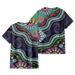 Aboriginal Dot Painting T-Shirt Human Track