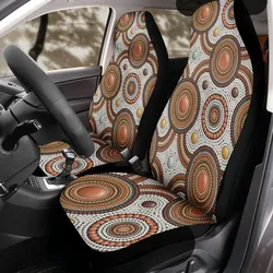 Aboriginal Dot Painting Car Seat Cover Campsite Pattern