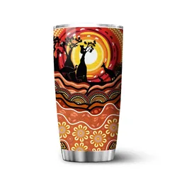 Aboriginal Urban Tumbler Hunting Animals