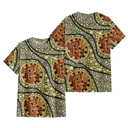 Aboriginal Dot Painting T-Shirt Koala Olive Green