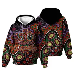 Aboriginal Dot Painting Women's Hoodie NAIDOC Week 50 Years Of Deadly Zip Up Hoodie